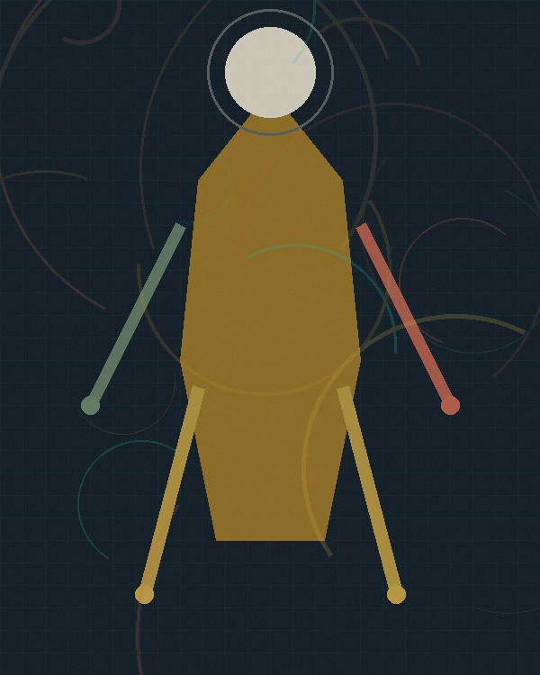 Digitale Illustration Fantasiefigur